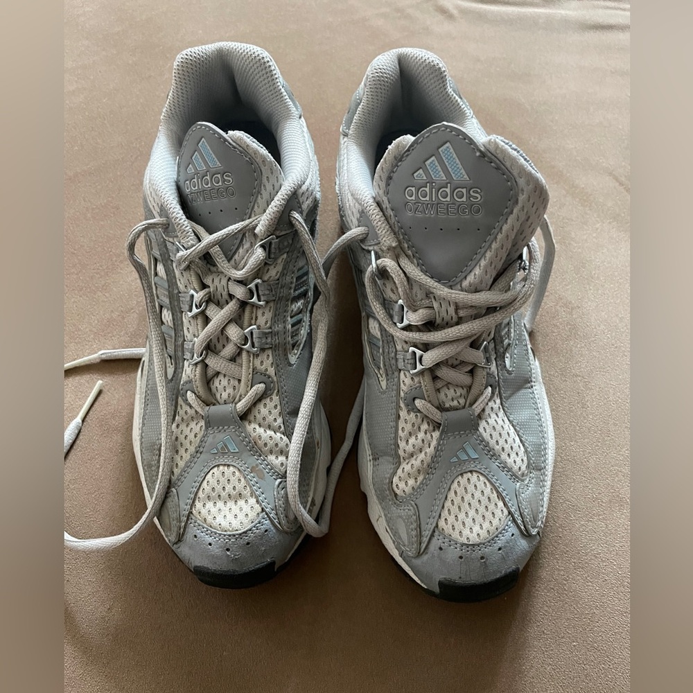 Adidas Light Gray Mesh Sneakers